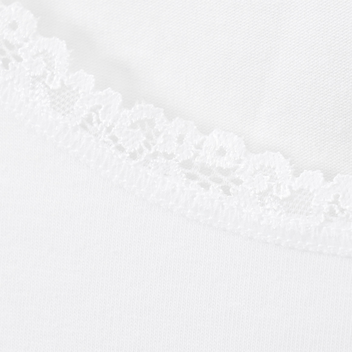 2 Damen Unterhemden mit Spitze