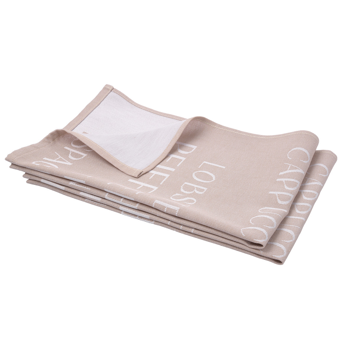 2 theedoeken met all-over tekst