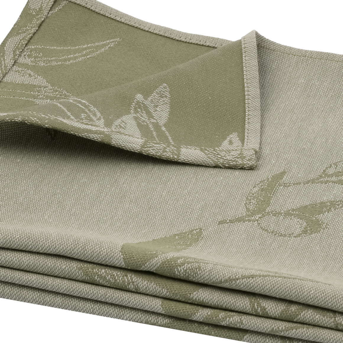 2 theedoeken met all-over motief