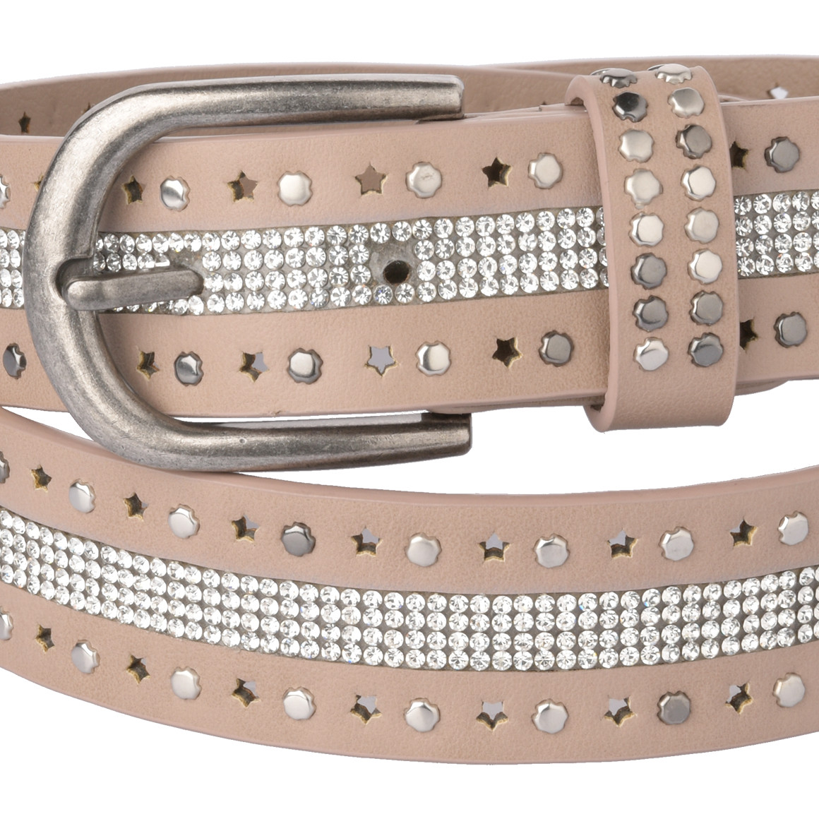 Damen Gürtel mit Nieten-Applikation