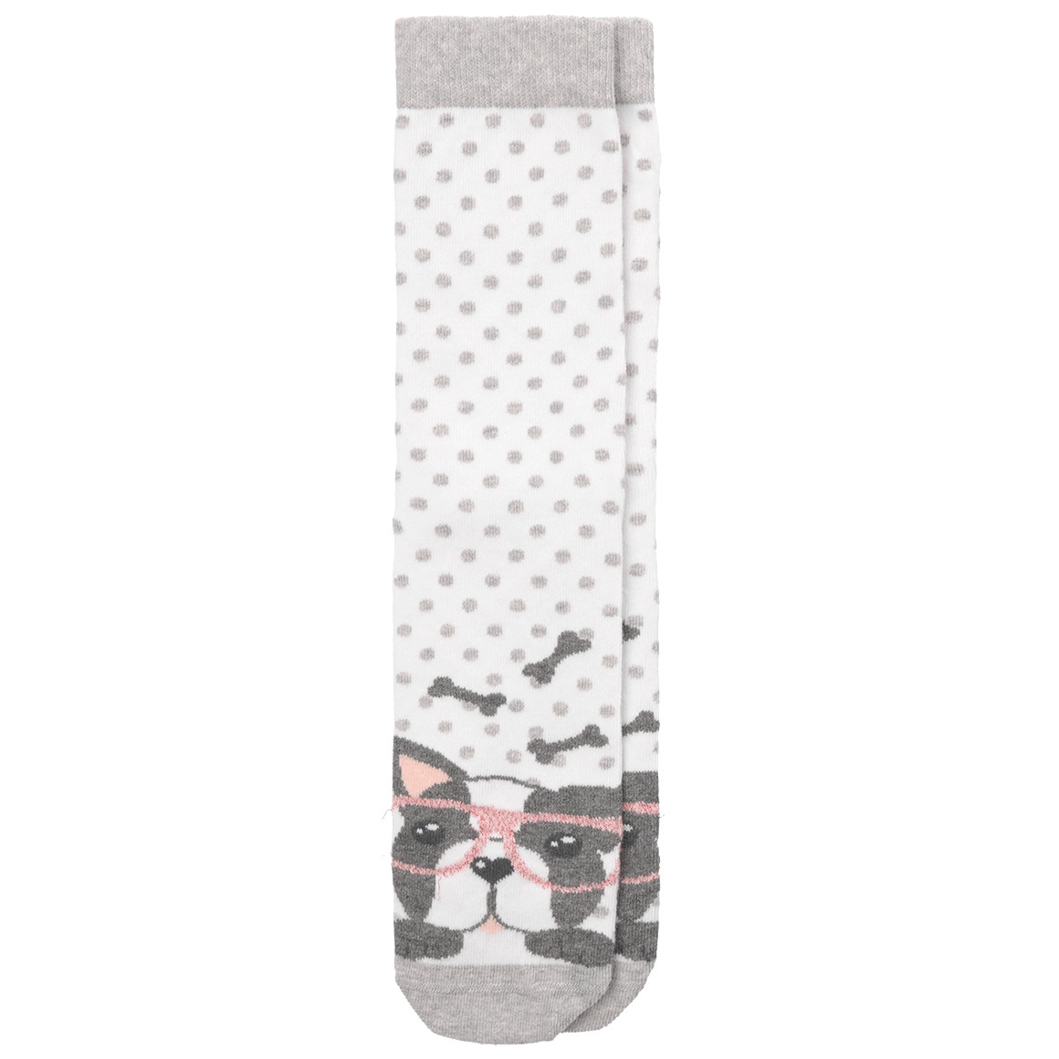 3 paar damessokken met honden en katten