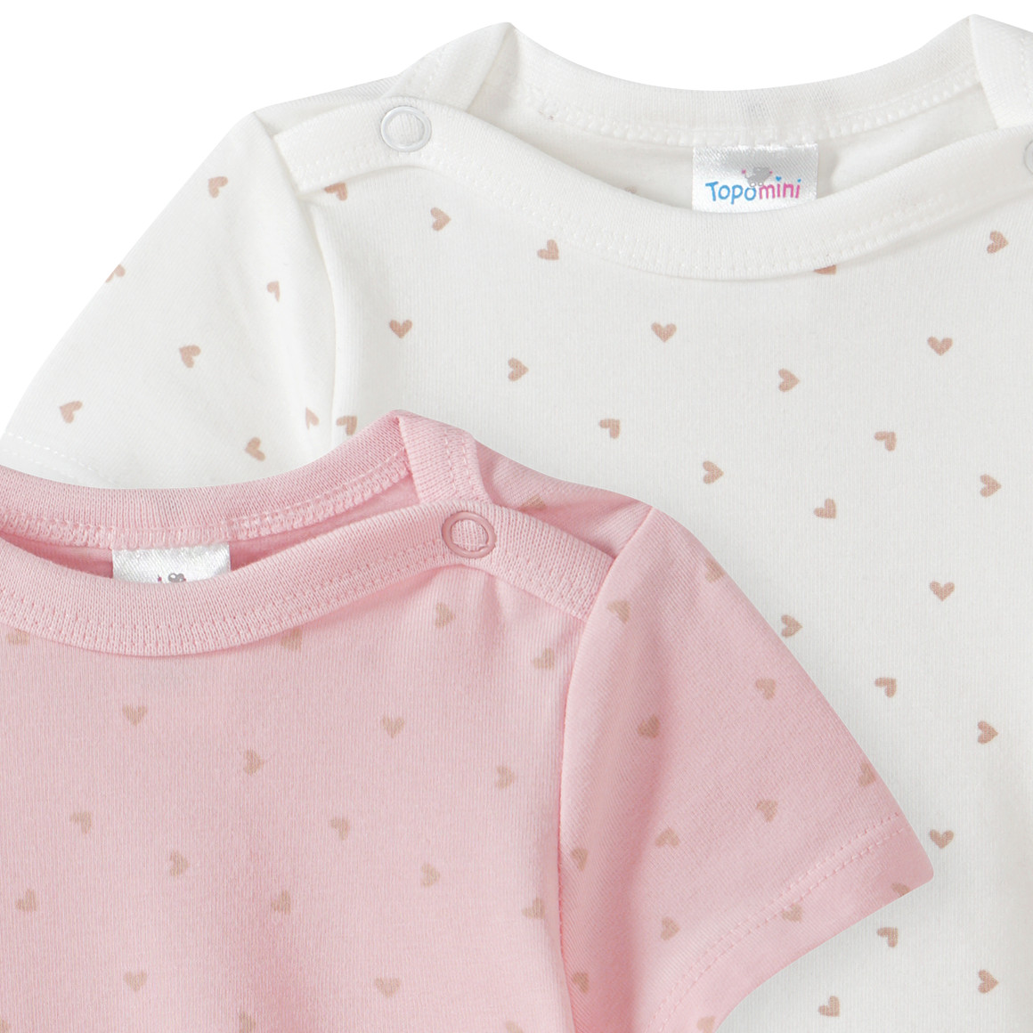 2 Baby Bodys mit Bio-Baumwolle