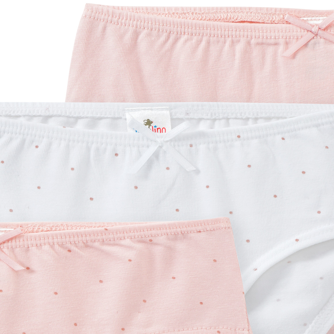 3 Mädchen Slips in verschiedenen Dessins