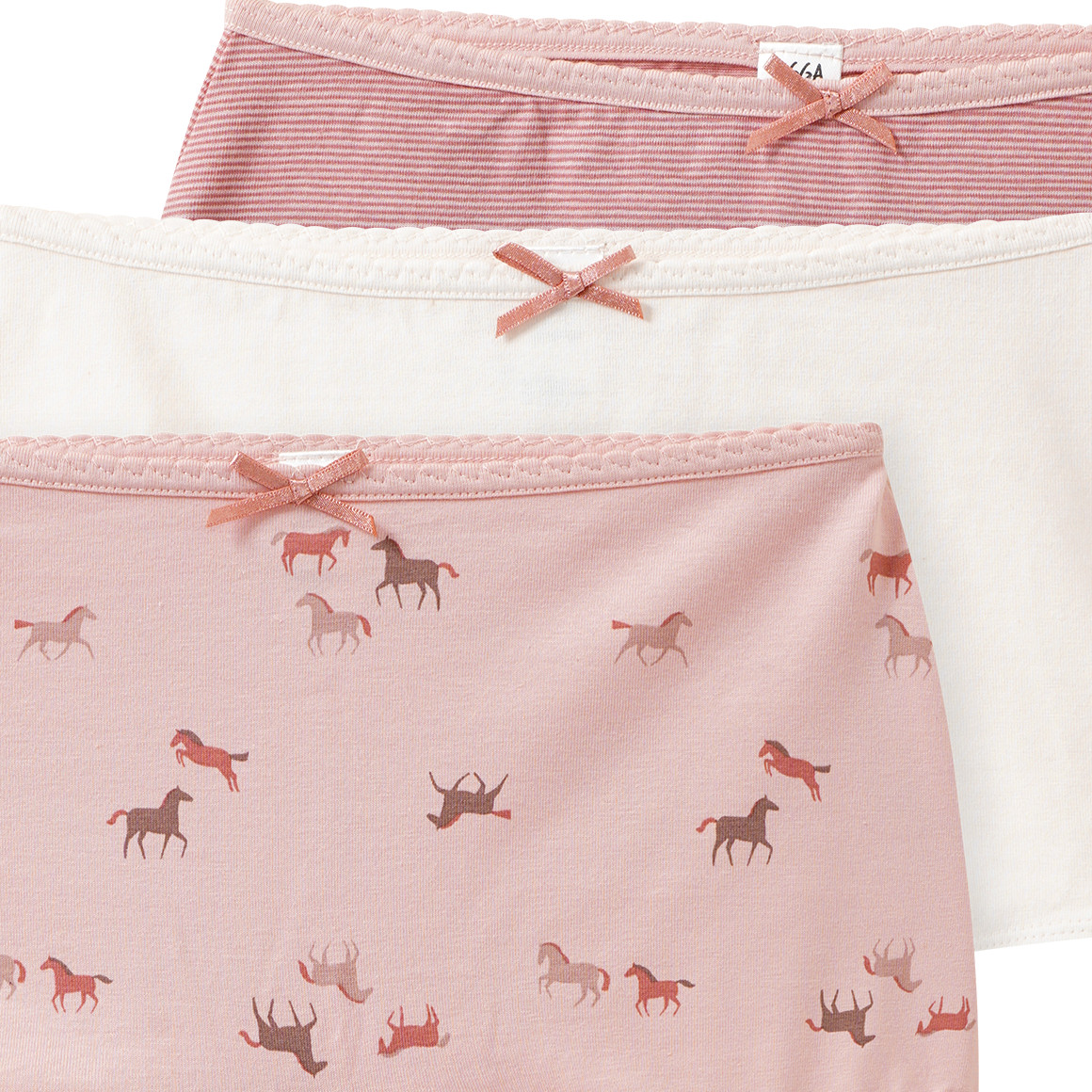 3 Mädchen Pantys mit Bio-Baumwolle