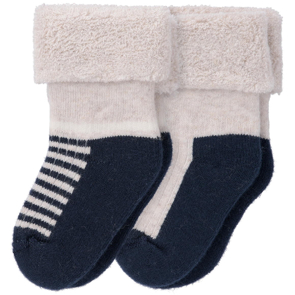 2 Newborn sokken met badstof