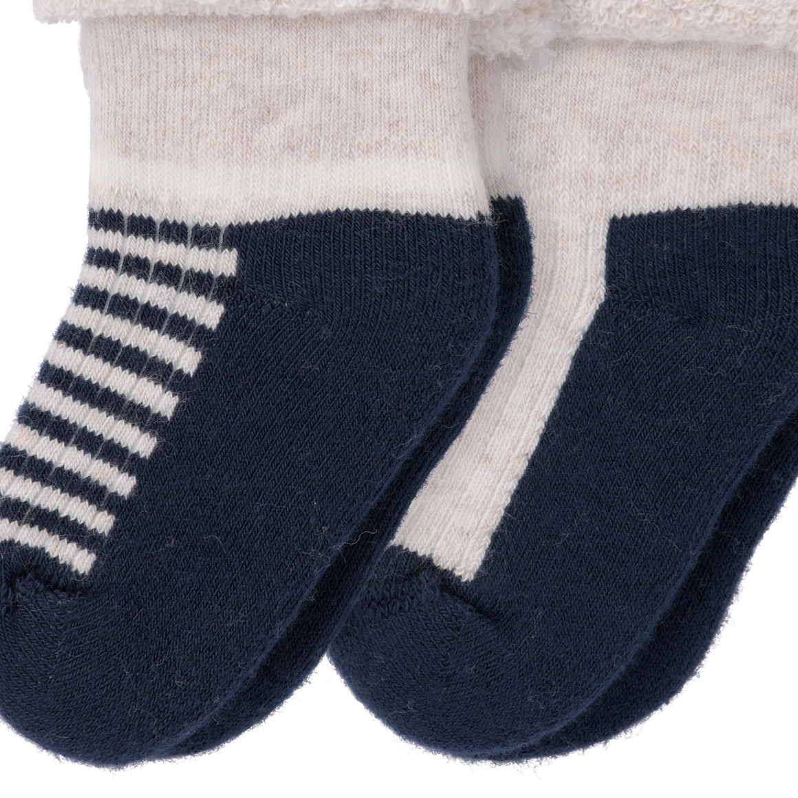 2 Newborn sokken met badstof