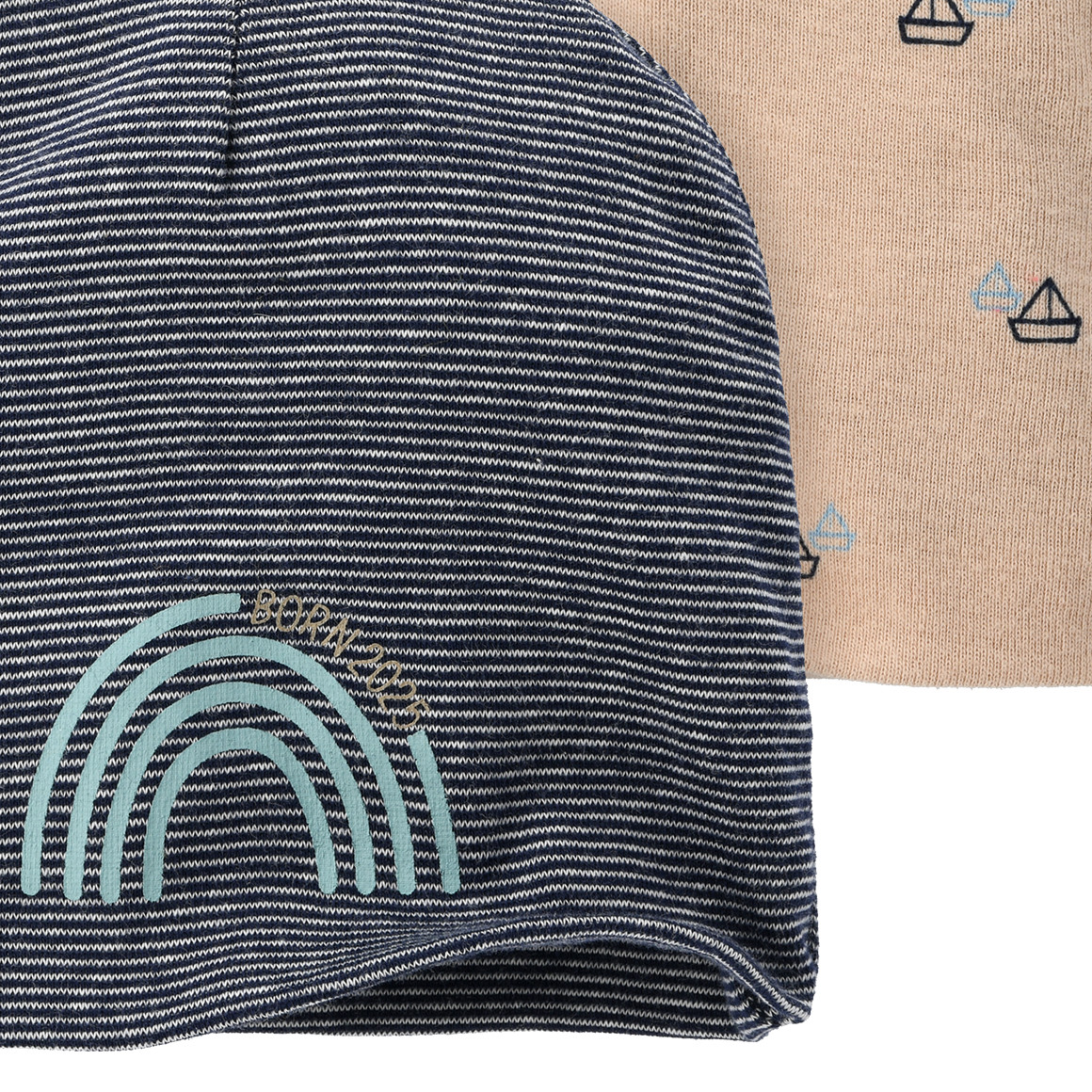 2 Newborn Mützen Born 2025