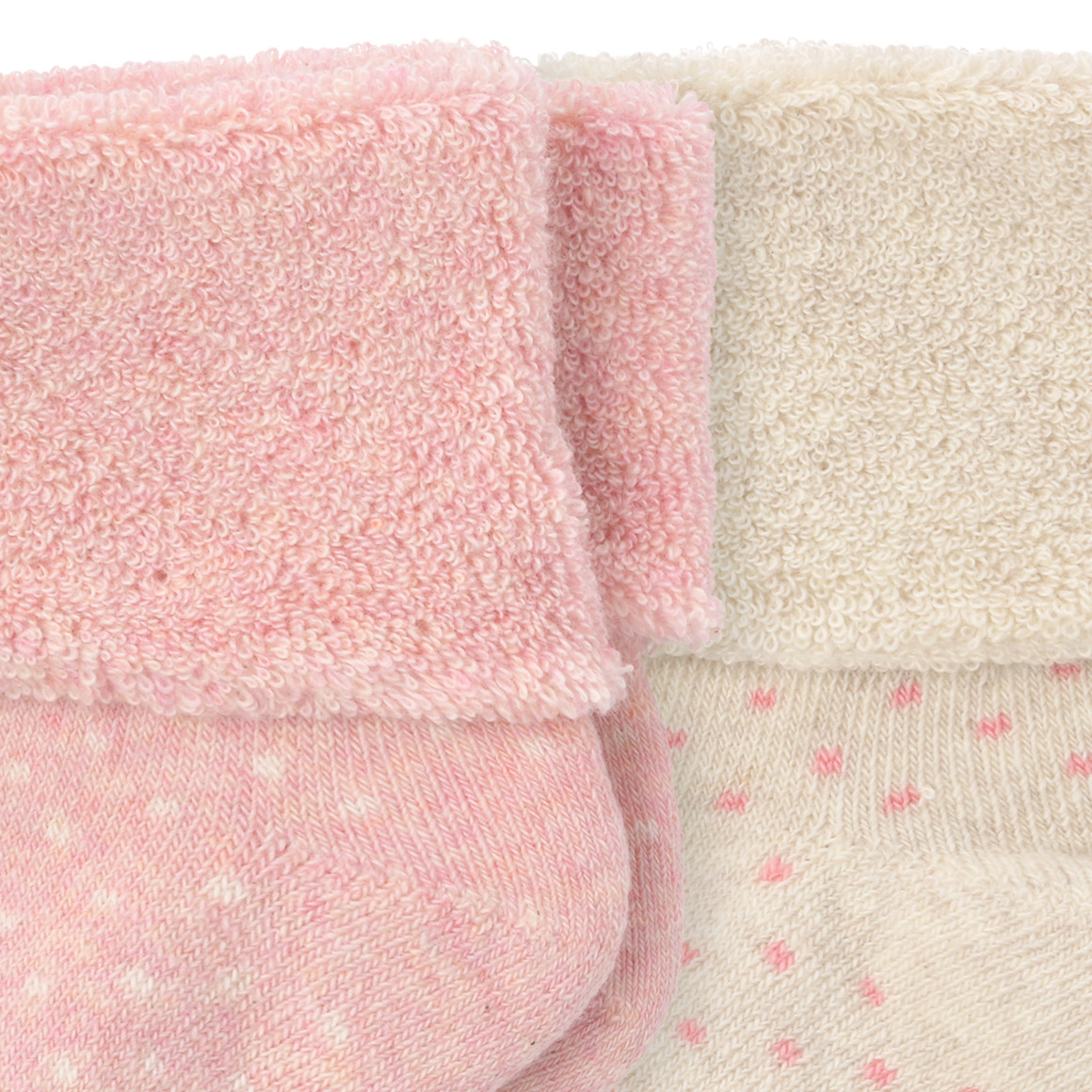 2 paar Newborn sokken met omslag