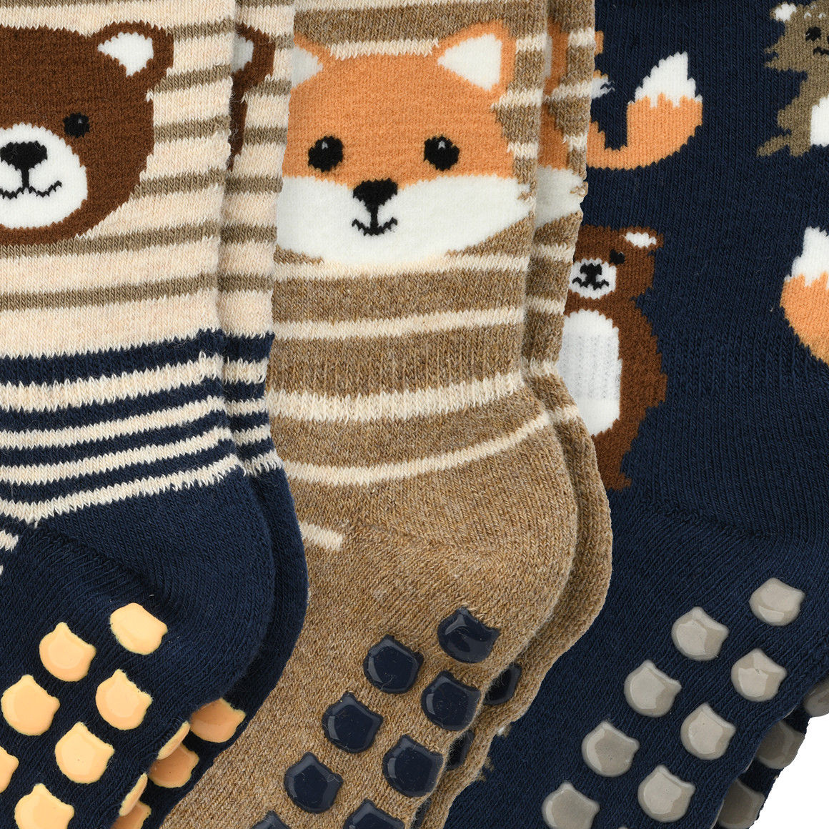 3 paar baby stopper sokken in een set