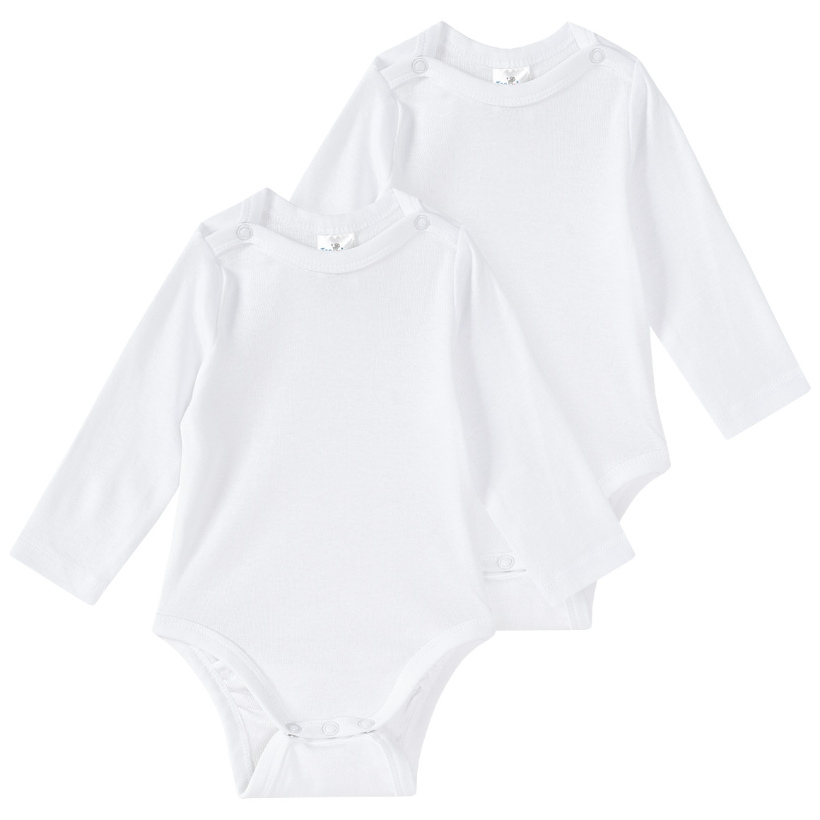 2 Baby Langarmbodys im Set