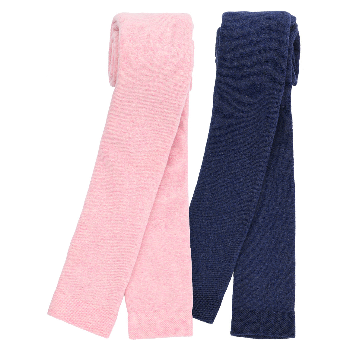 2 Mädchen Frottee-Leggings mit Baumwolle