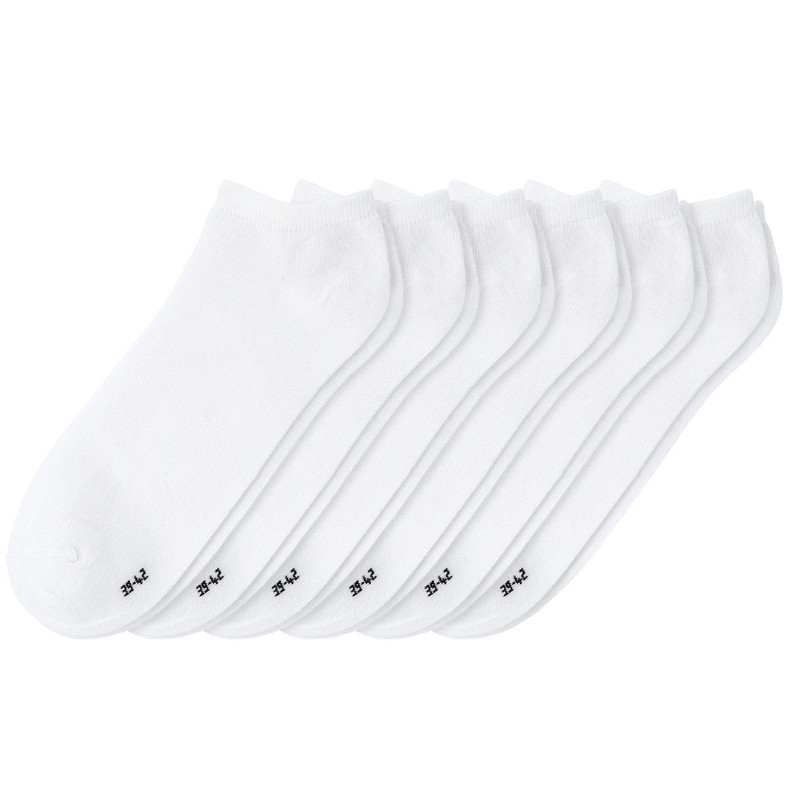 6 Paar Herren Sneaker-Socken unifarben