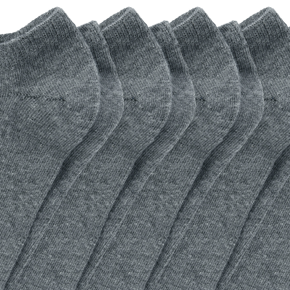 6 Paar Herren Sneaker-Socken unifarben