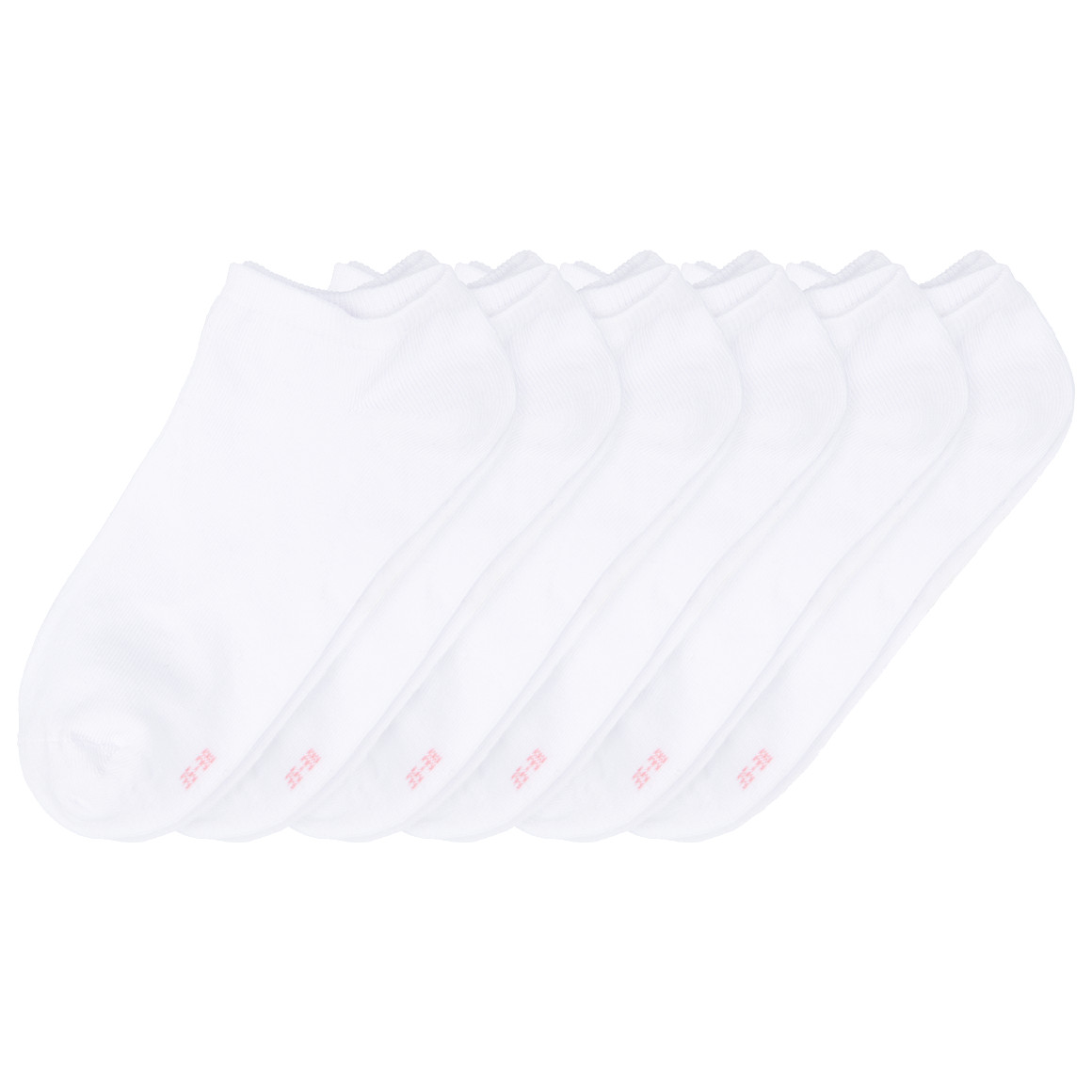6 Paar Damen Sneaker-Socken unifarben