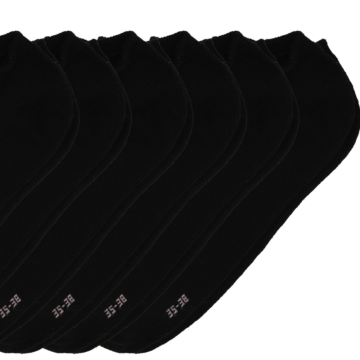 6 Paar Damen Sneaker-Socken unifarben