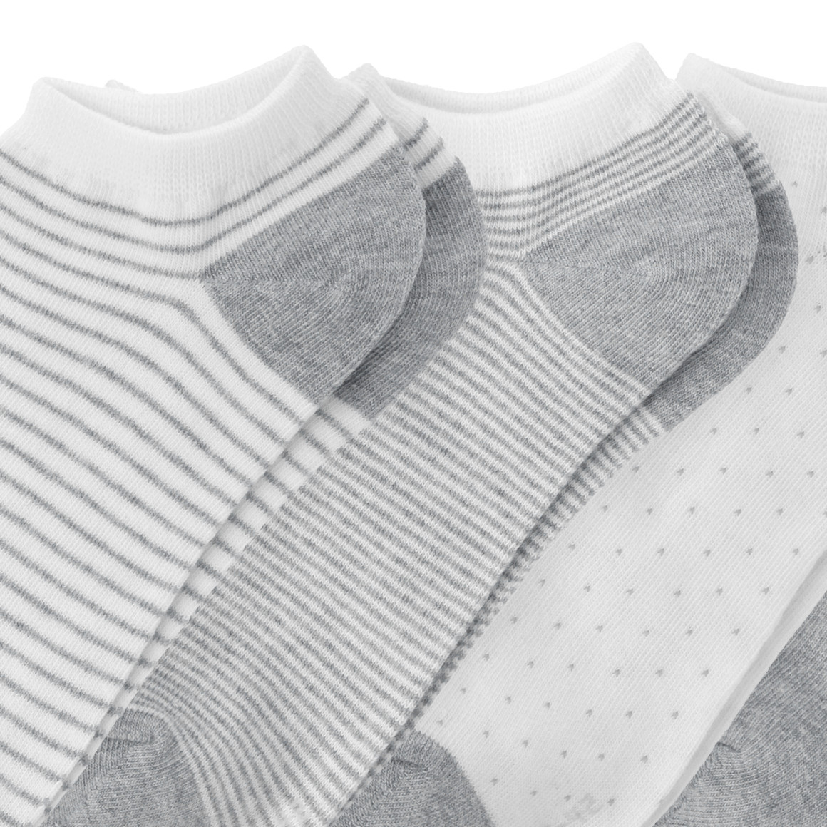 4 Paar Damen Sneaker-Socken im Muster-Mix