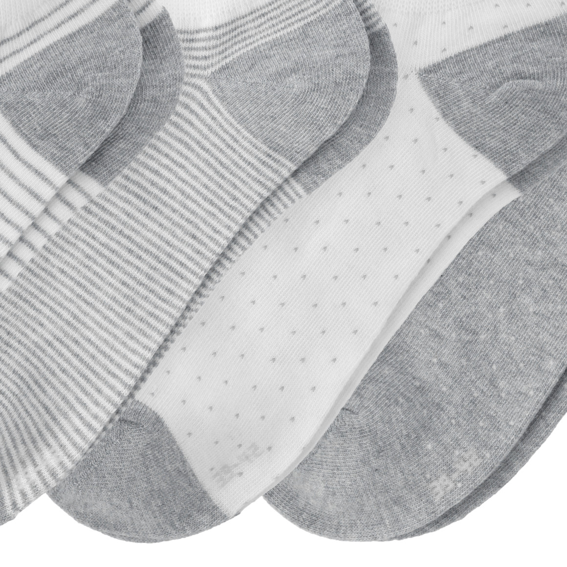 4 Paar Damen Sneaker-Socken im Muster-Mix