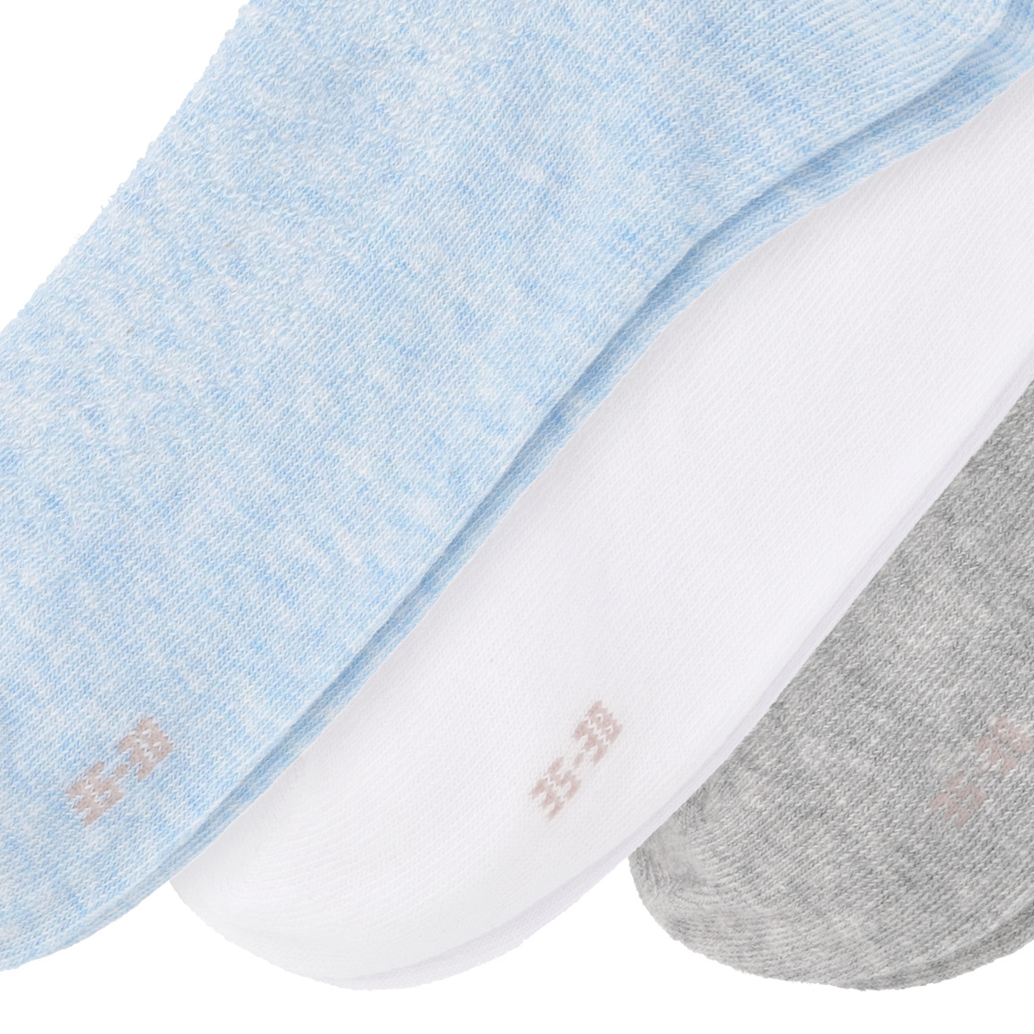 3 Paar Damen Sneaker-Socken mit Struktur