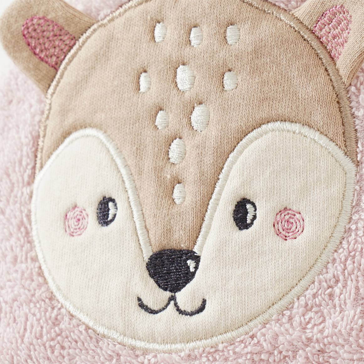 Babybadjas met herten applicatie