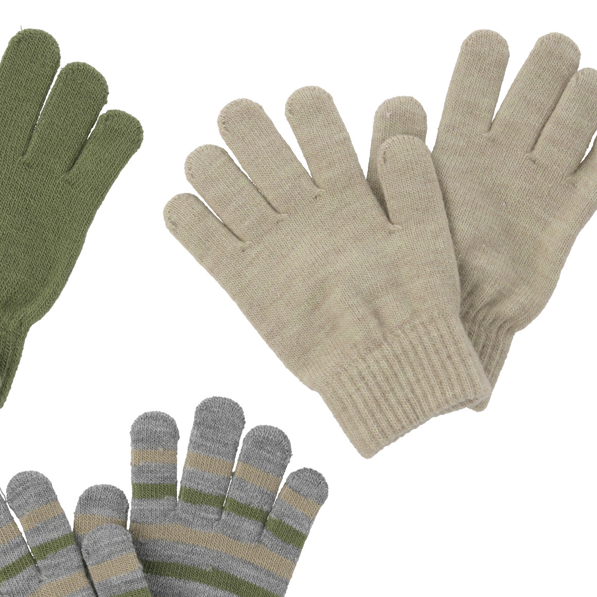 Set van 3 paar jongenshandschoenen