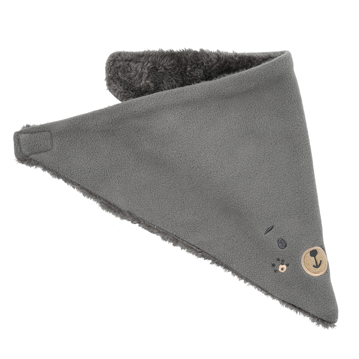 Baby fleece bandana met pluche voering