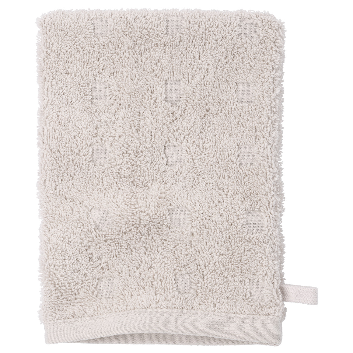 Waschhandschuh mit grafischer Struktur