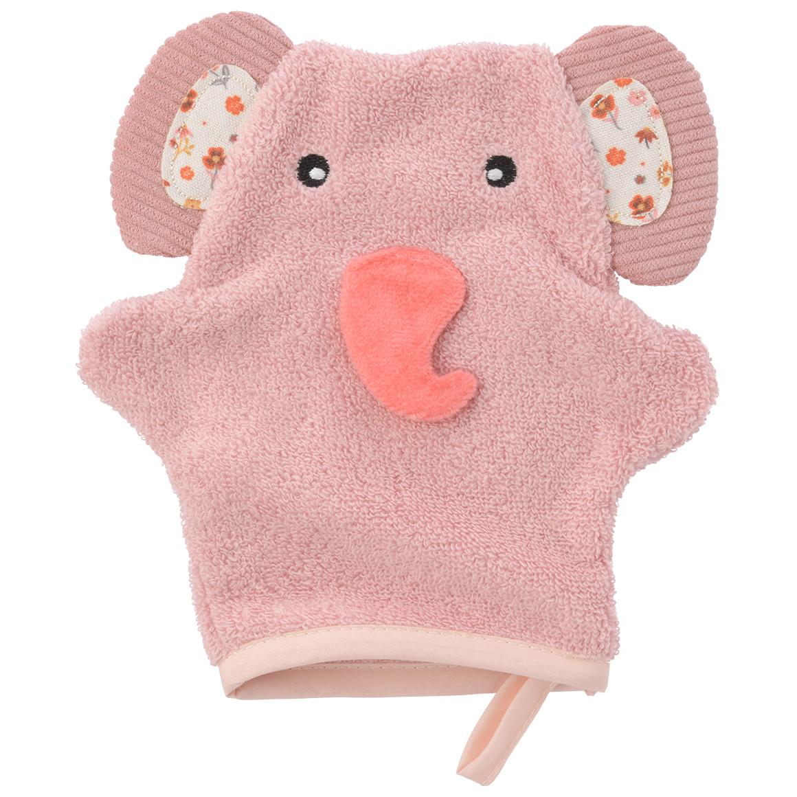 Washandje in olifantenontwerp