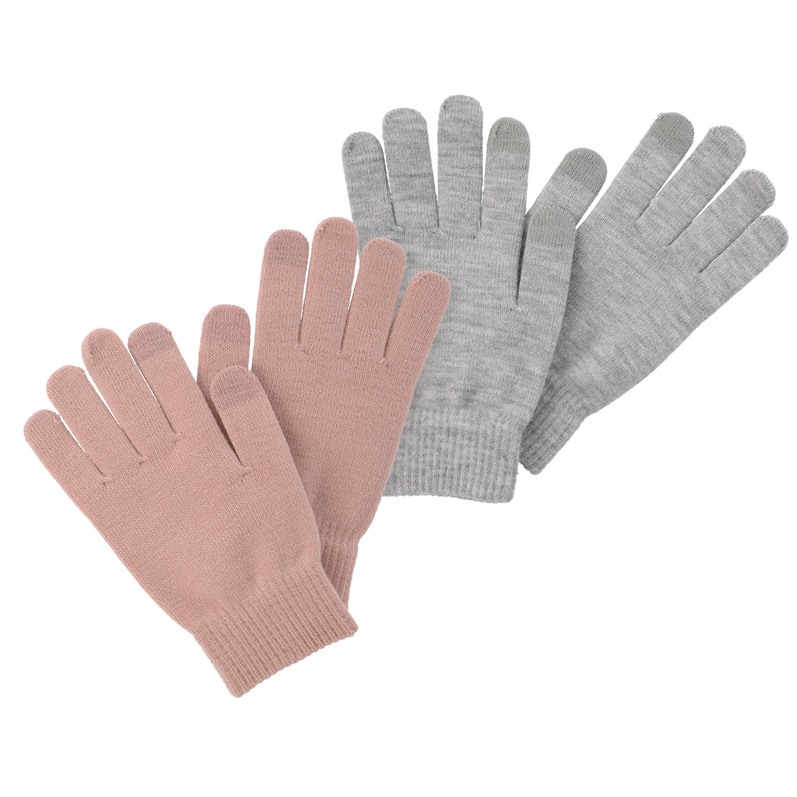 2 Paar Damen Handschuhe im Set