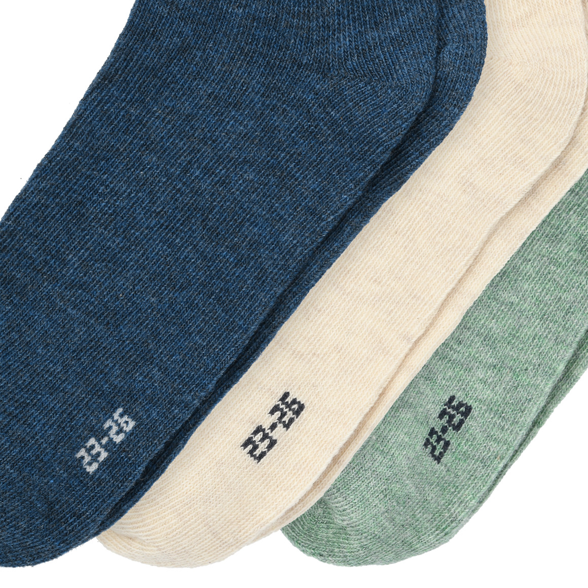 3 Paar Jungen Sneaker-Socken meliert
