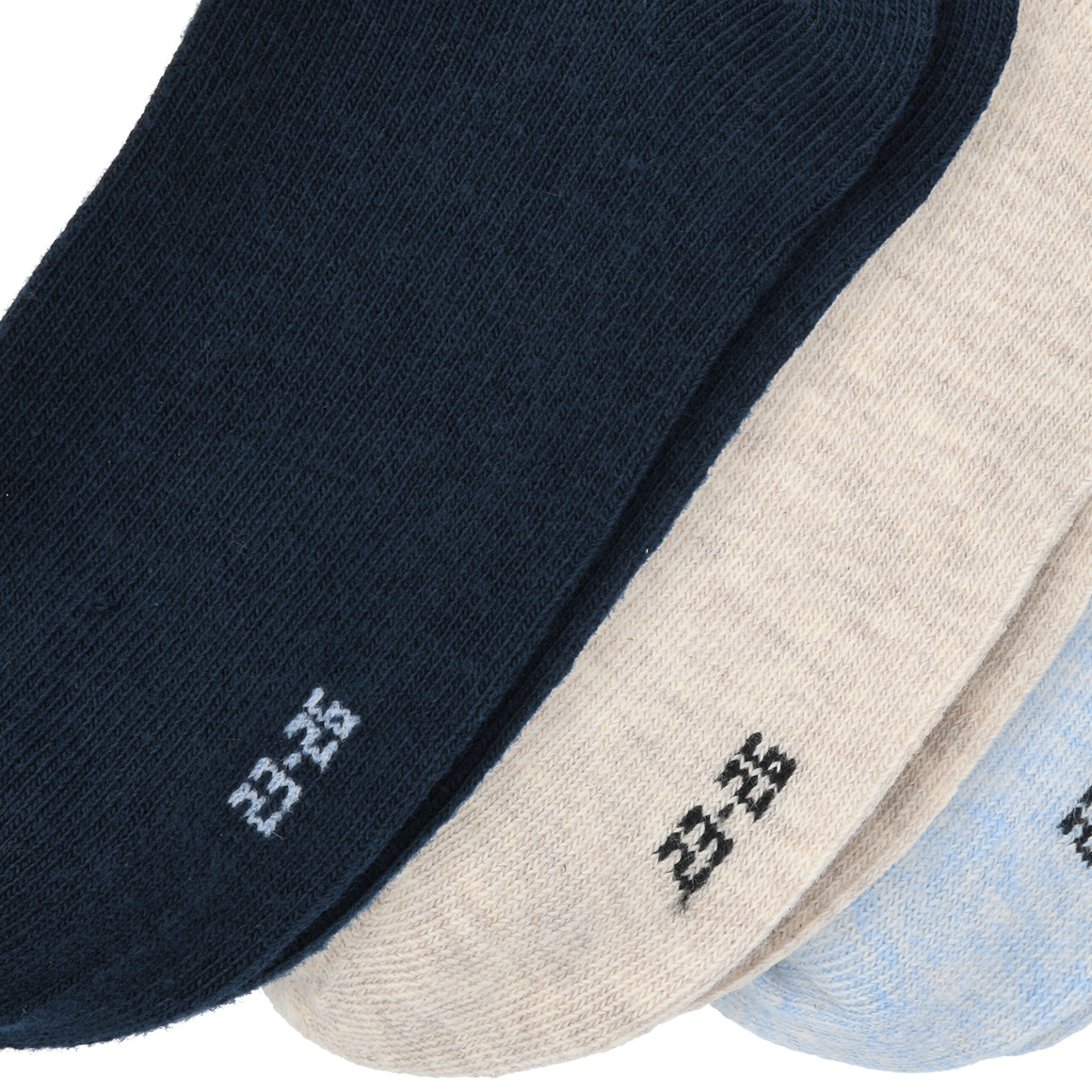 3 Paar Jungen Sneaker-Socken unifarben
