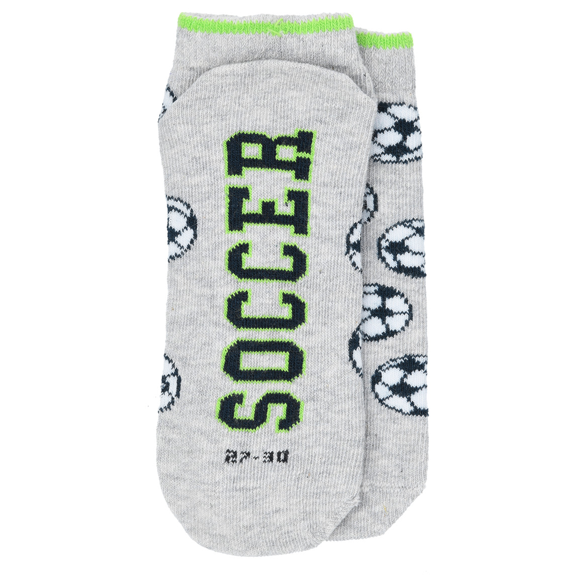 3 Paar Jungen Sneaker-Socken im Fußball-Look