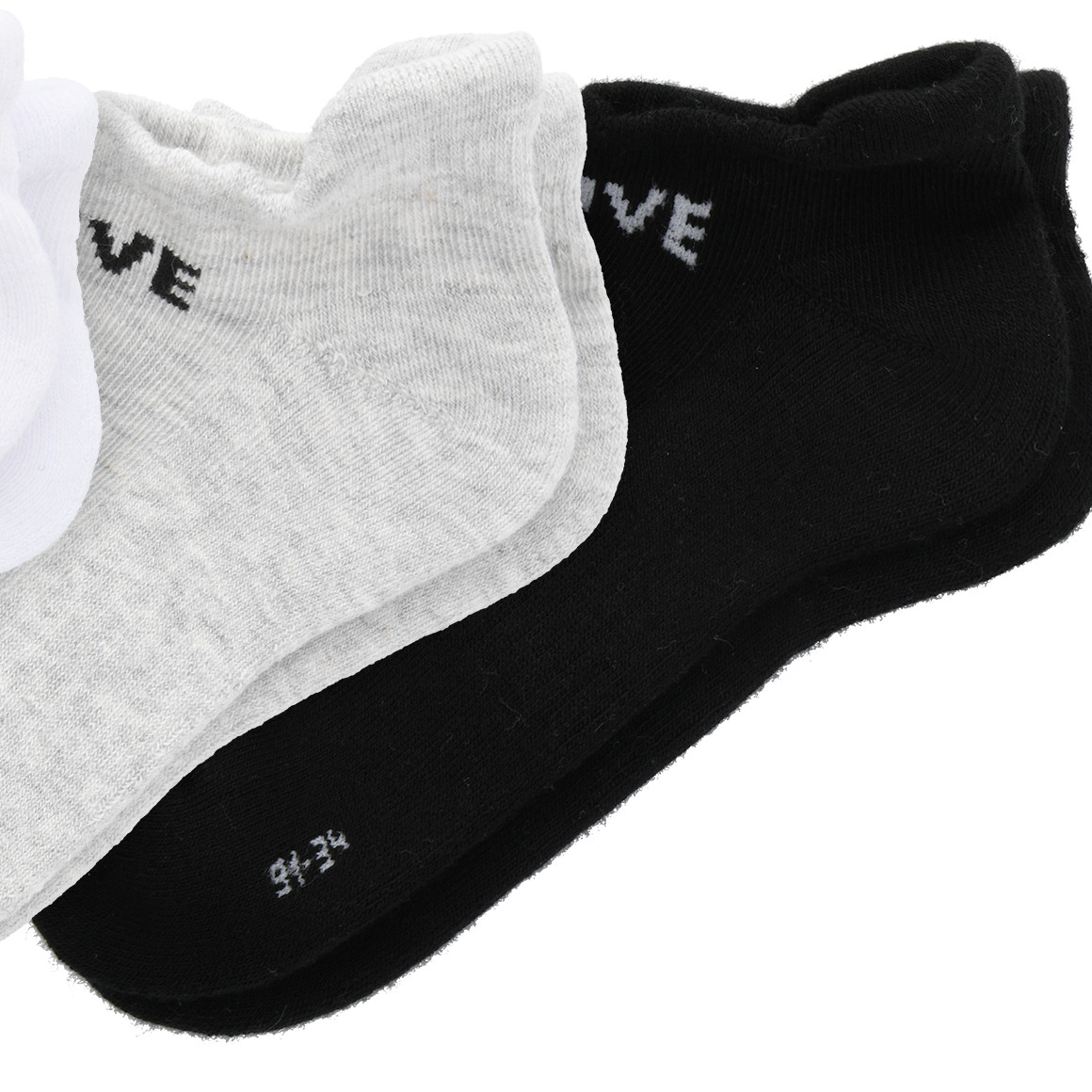 3 Paar Kinder Sport-Socken in Sneaker-Form