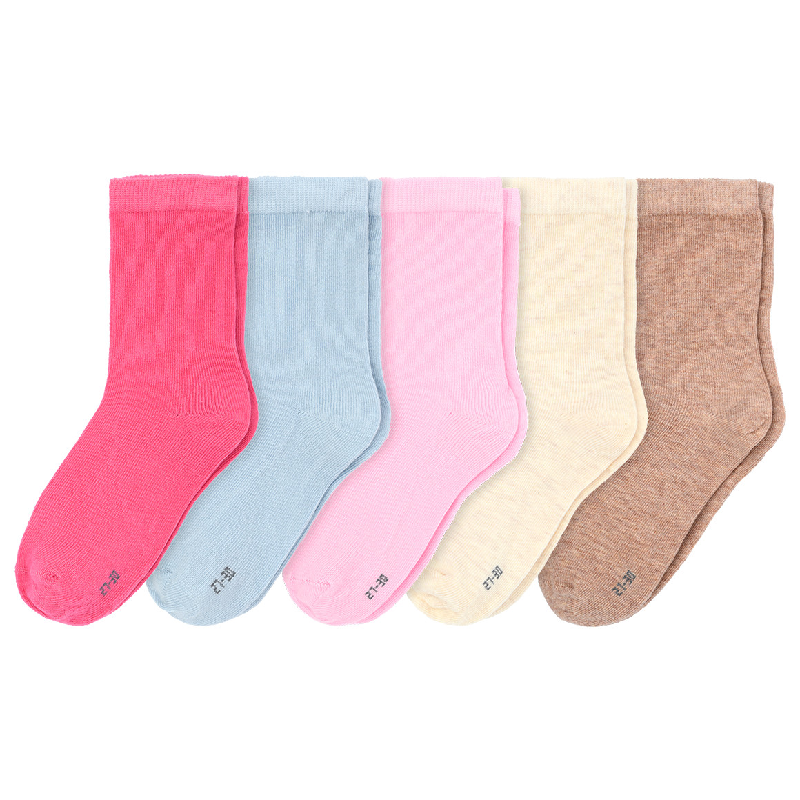 5 Paar Mädchen Socken mit Bio-Baumwolle