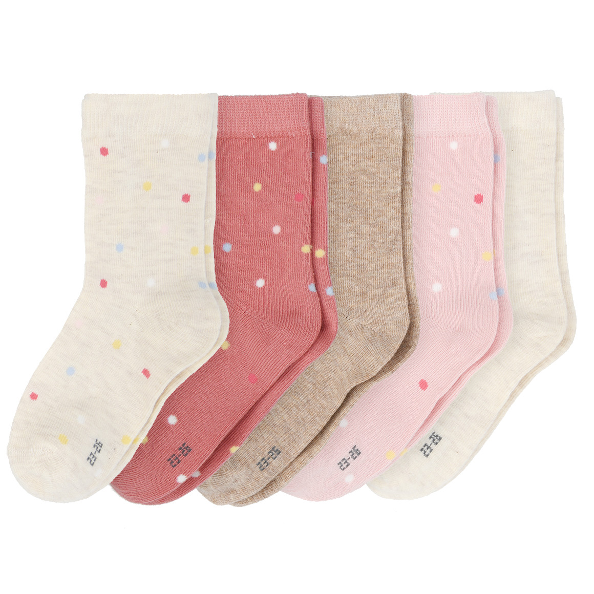 5 Paar Mädchen Socken mit Bio-Baumwolle
