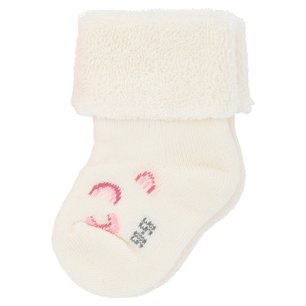 2 Paar Newborn Socken mit Umschlag