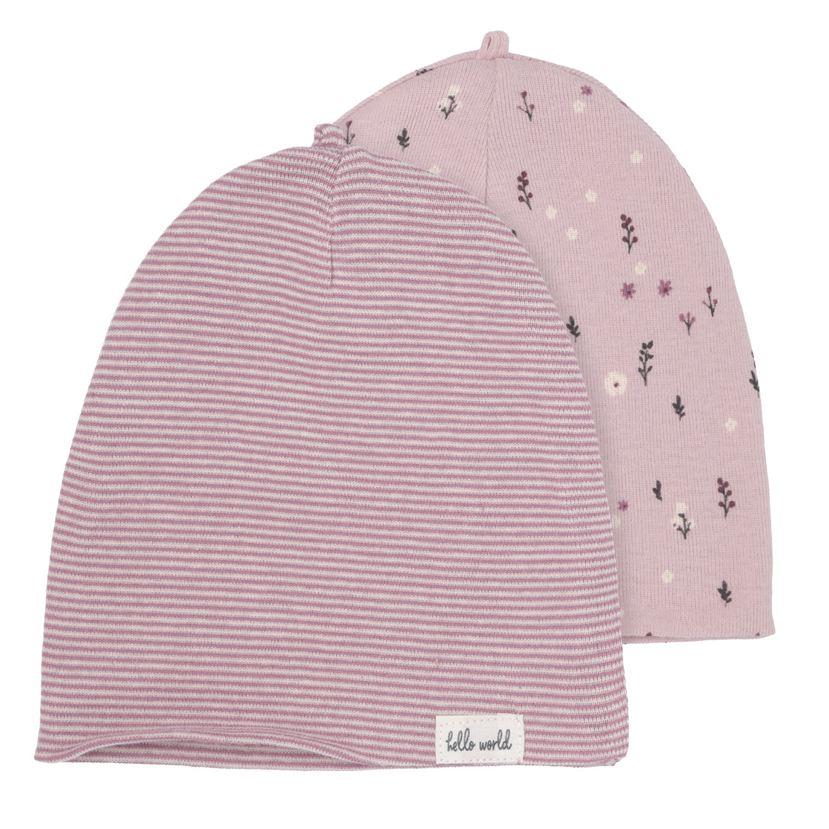 Set van 2 Newborn mutsen