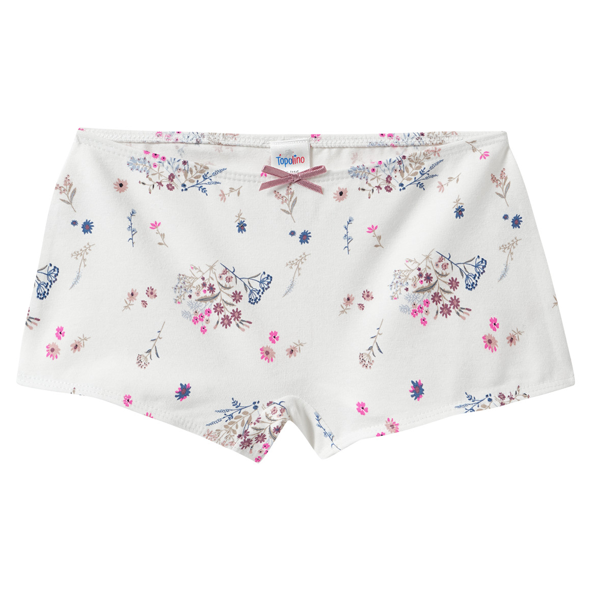 3 Mädchen Pantys mit floralem Dessin