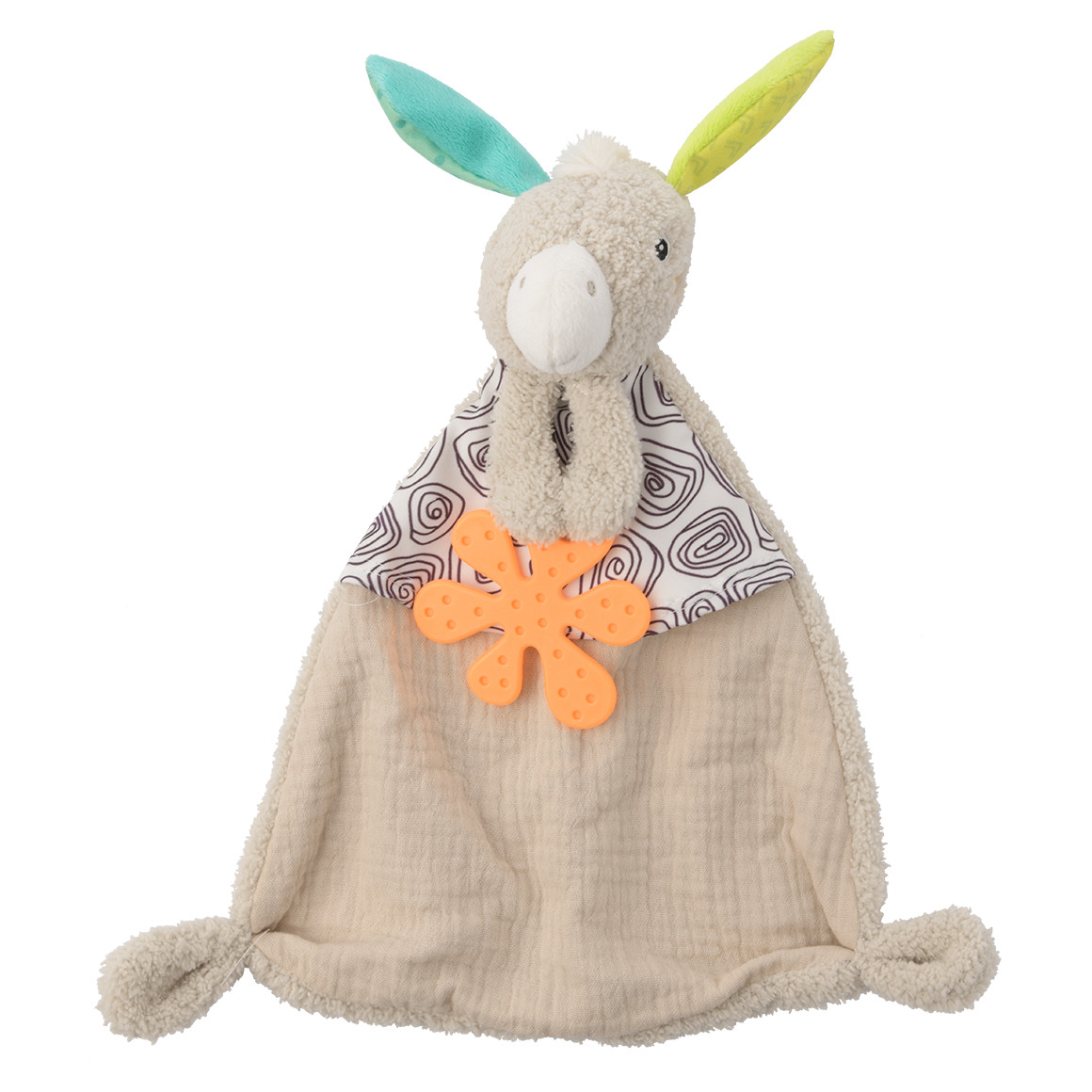 Babyknuffeldoekje in ezelontwerp