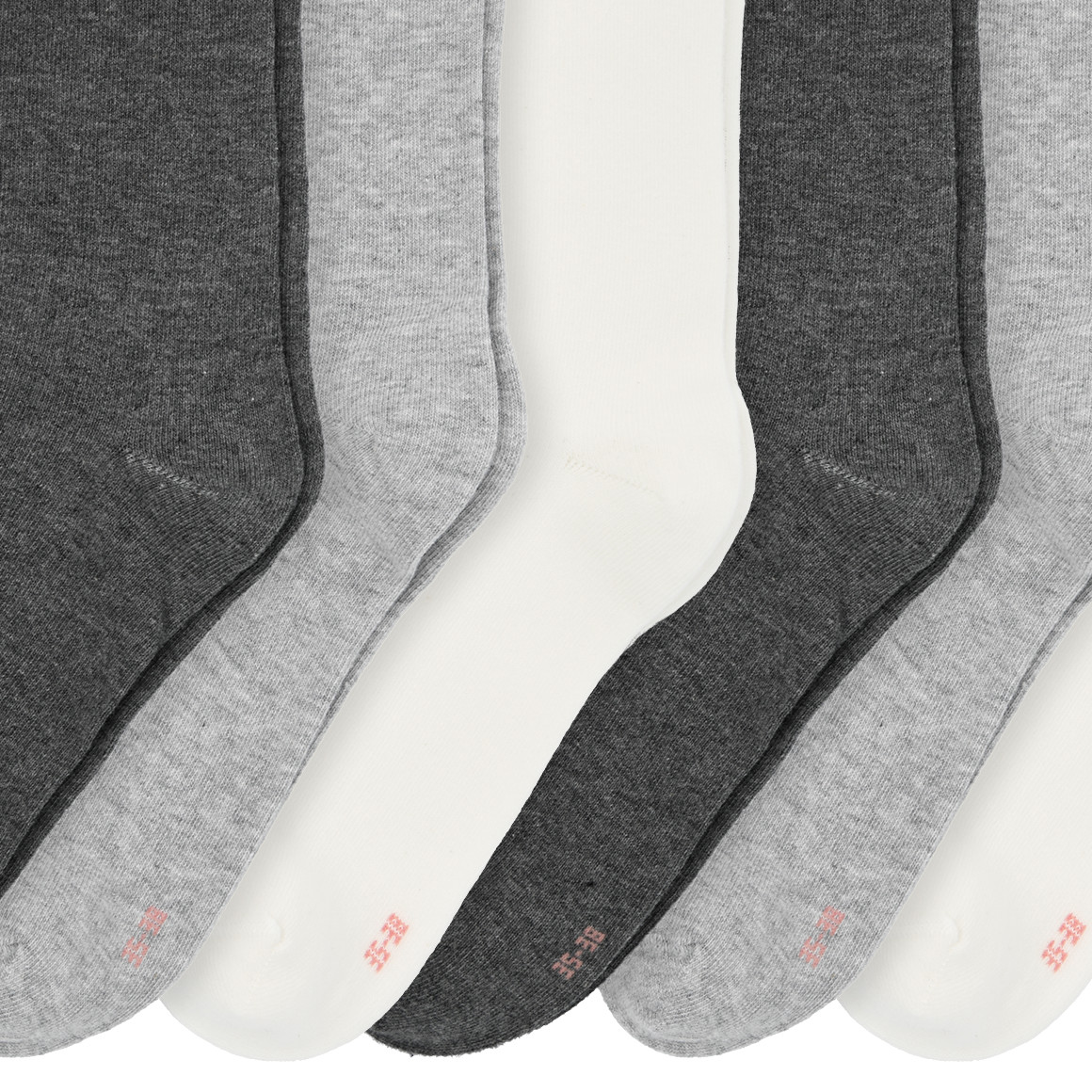 6 Paar Damen Socken aus Bio-Baumwolle