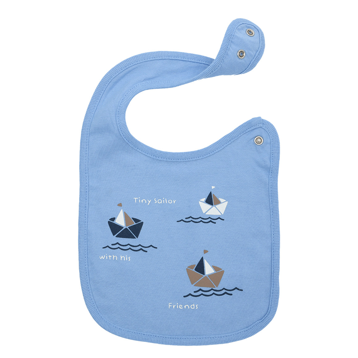 3 Baby Lätzchen mit Segelboot-Motiven