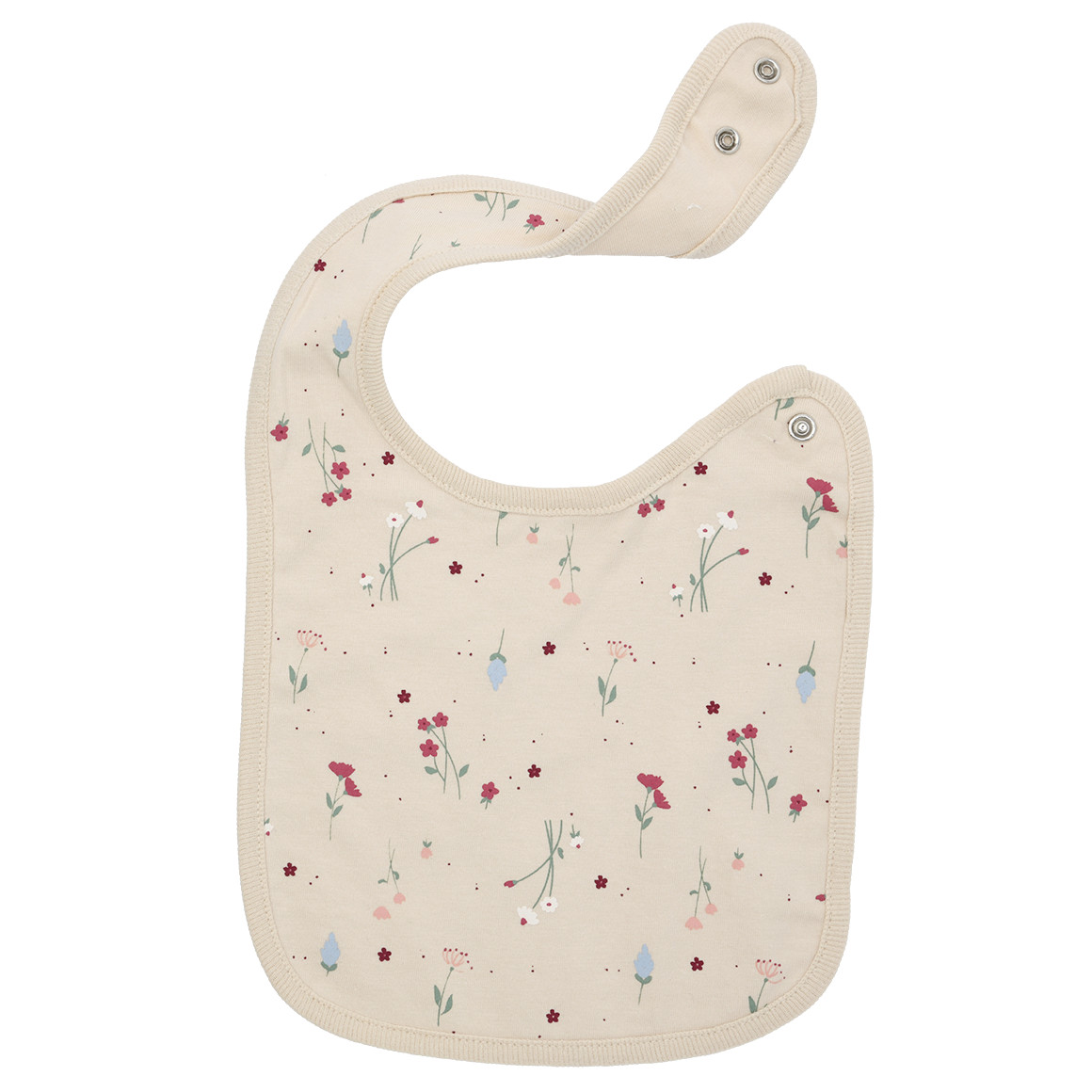 3 Baby Lätzchen mit Blumen-Motiven