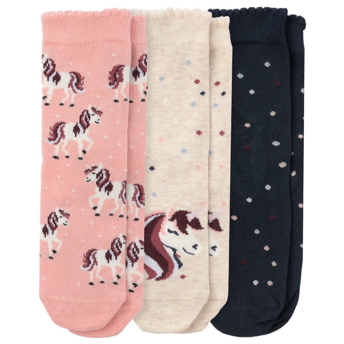 3 Paar Mädchen Socken im Set