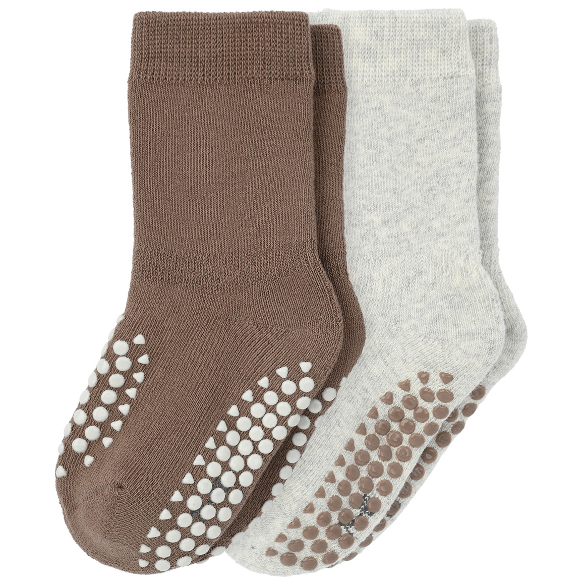 2 Paar Baby Krabbelsocken aus Frottee