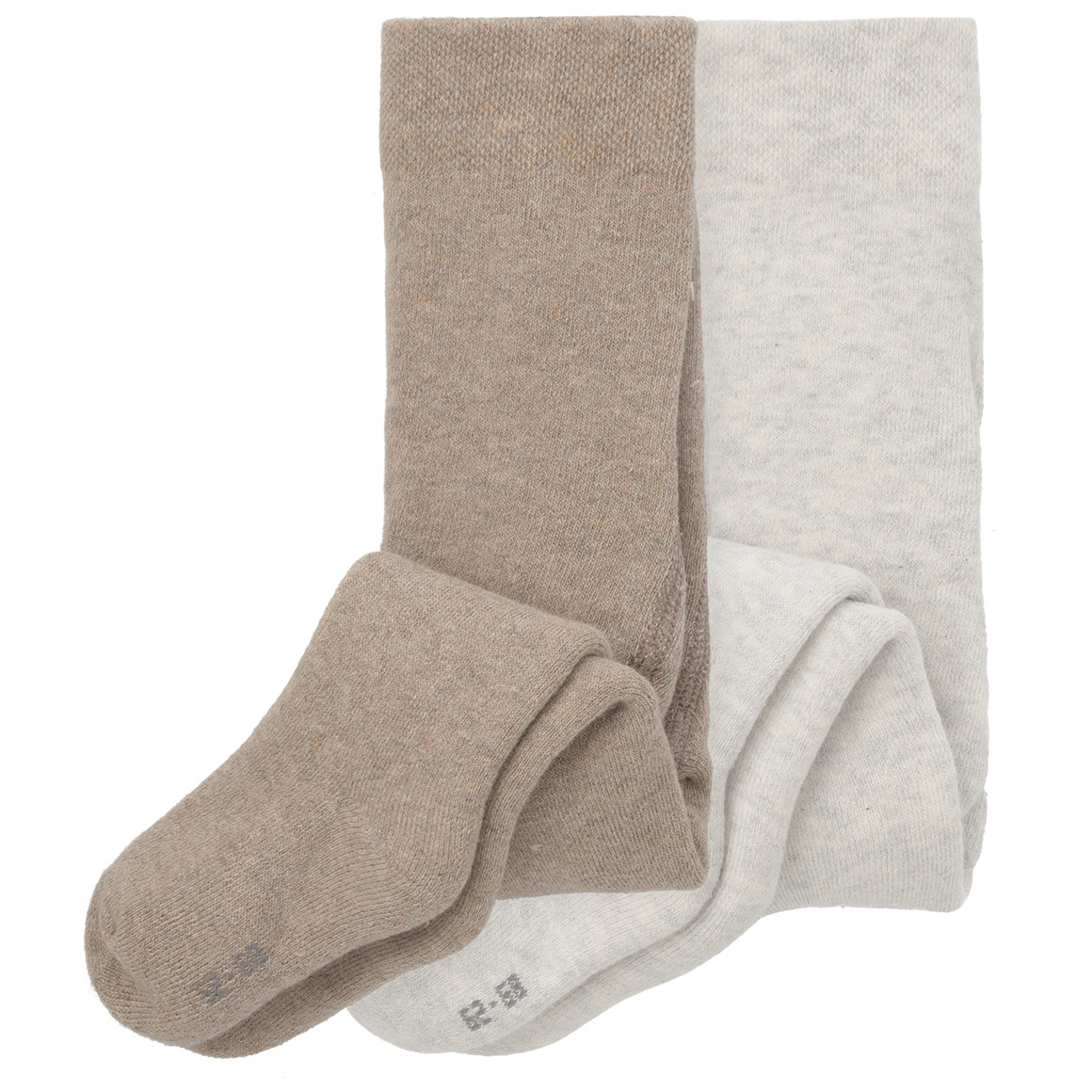 2 Baby Frottee-Strumpfhosen unifarben