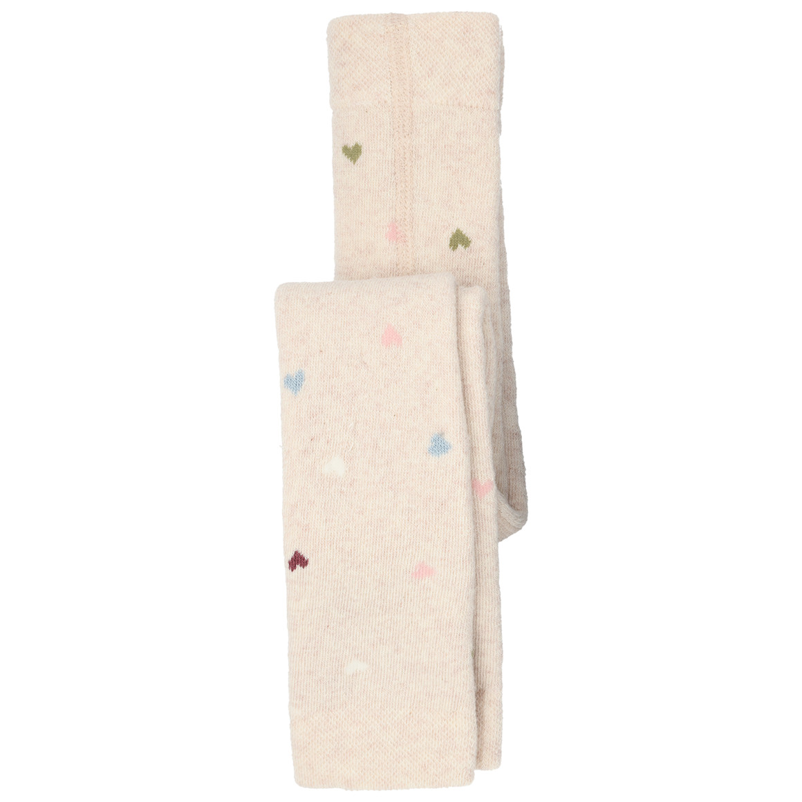 2 Baby Frottee-Leggings mit Herzen