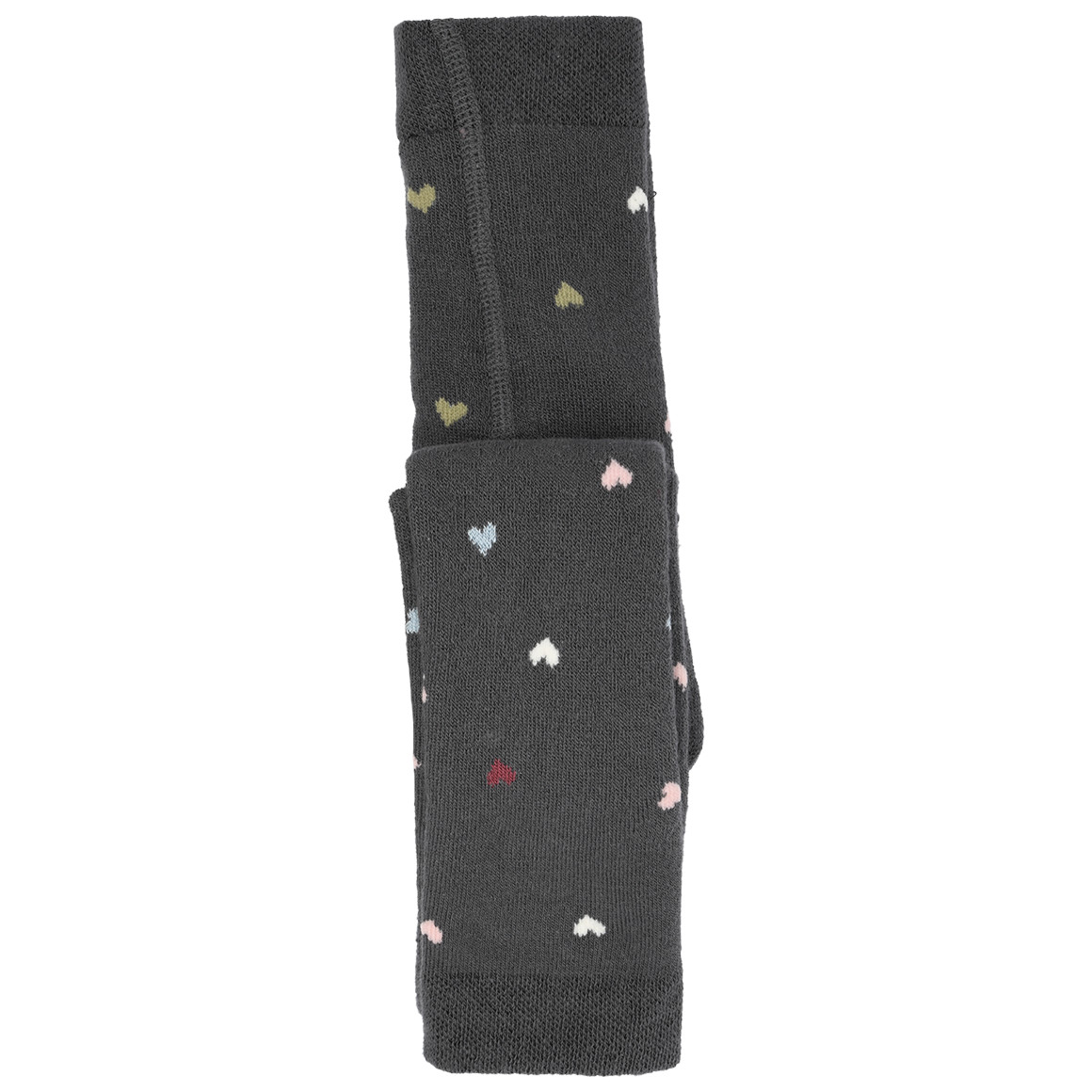 2 Baby Frottee-Leggings mit Herzen