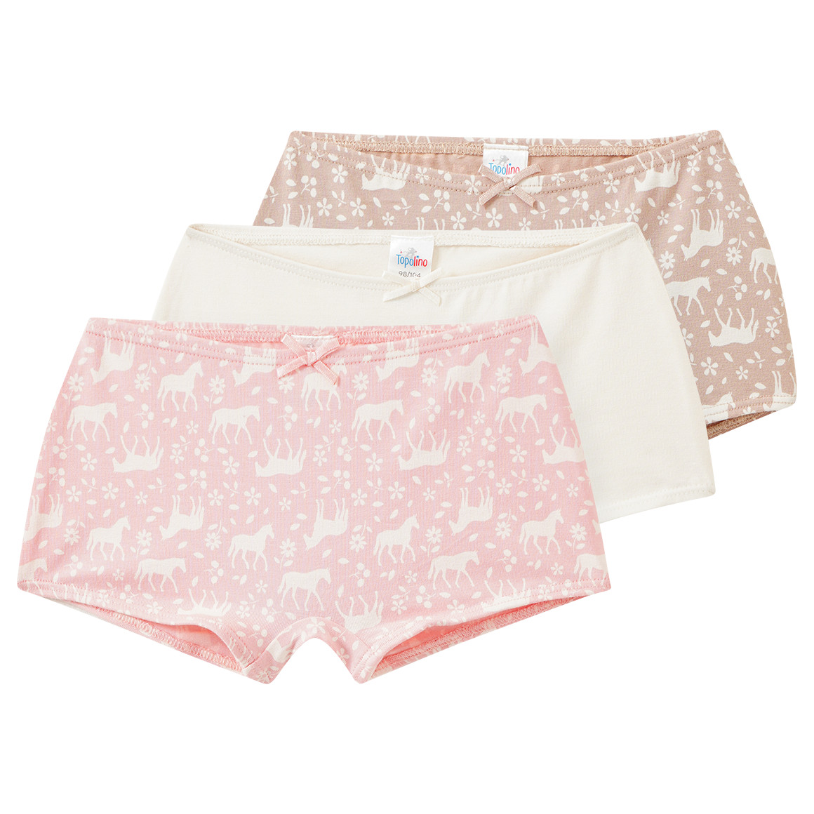 3 Mädchen Pantys in verschiedenen Dessins
