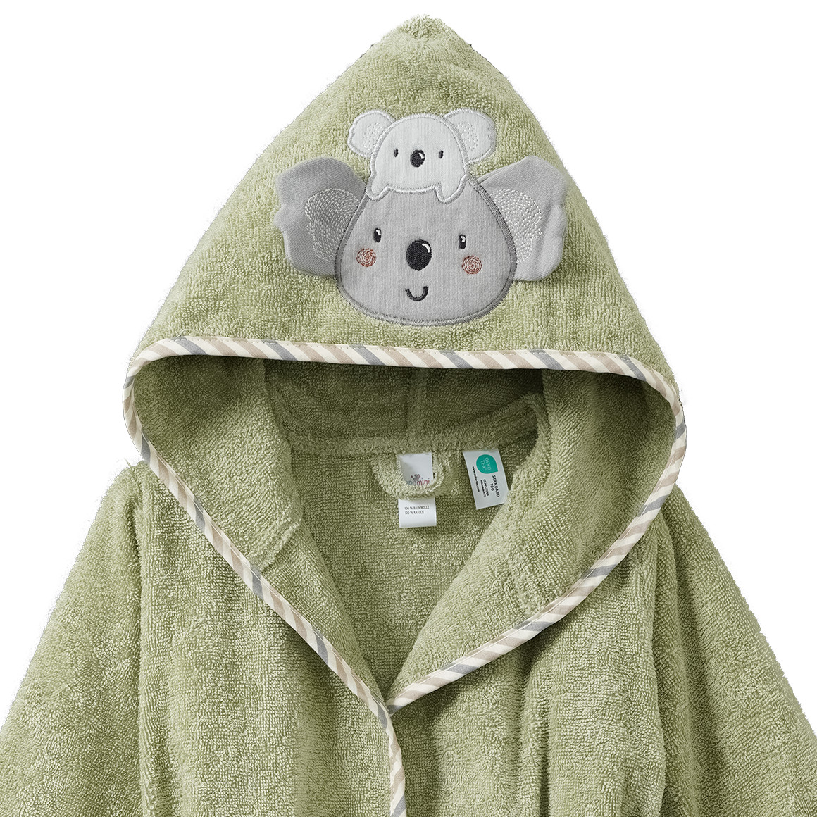 Baby Bademantel mit Koala-Applikation