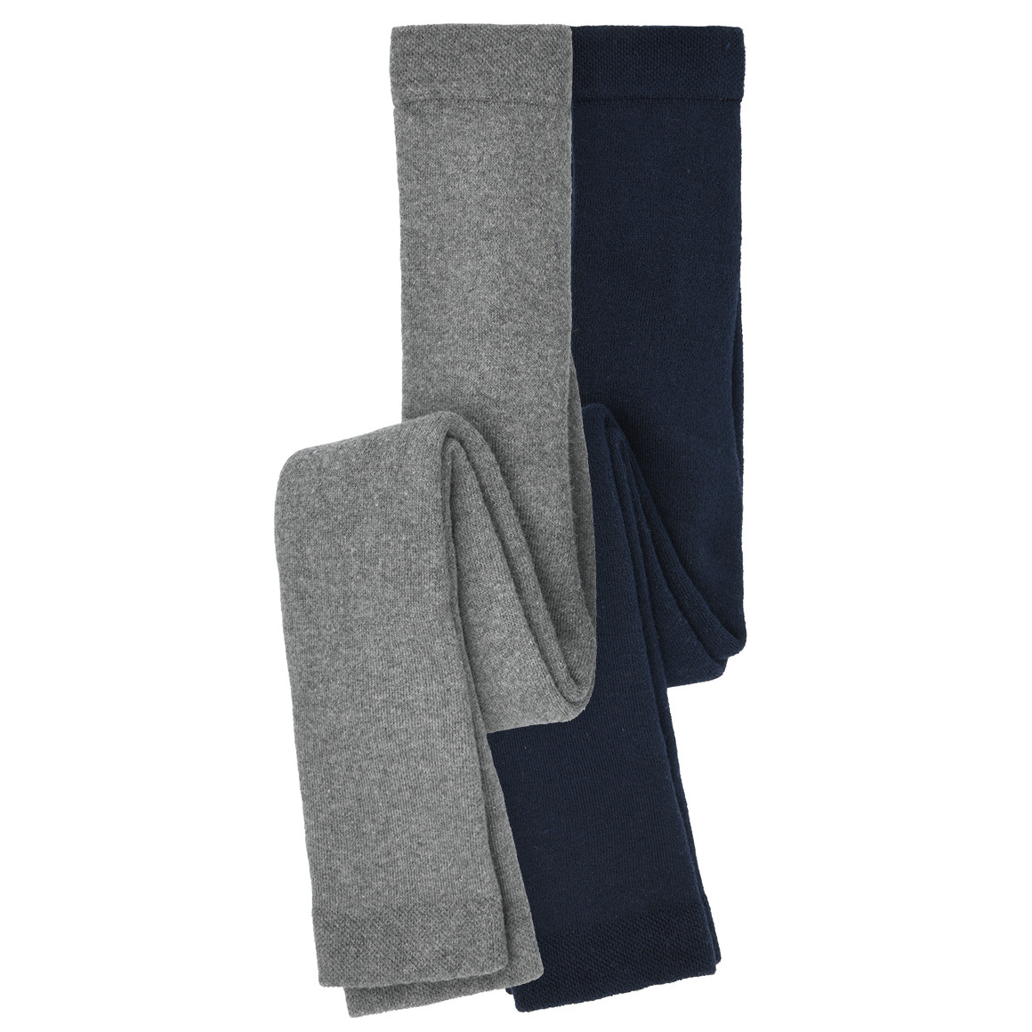 2 Kinder Frottee-Leggings unifarben