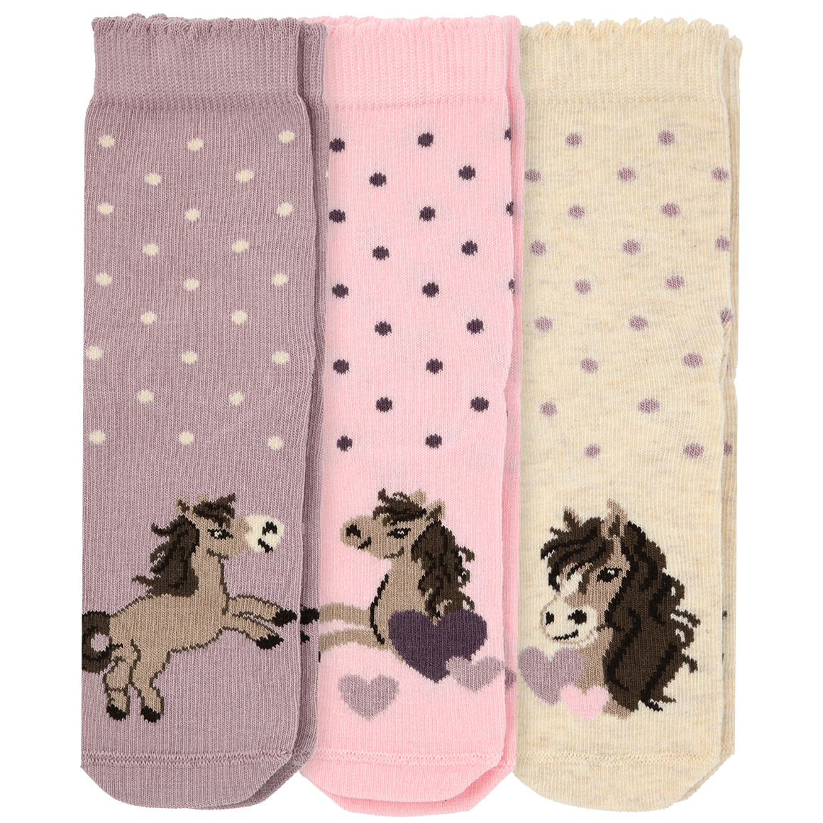 3 Paar Mädchen Socken im Set